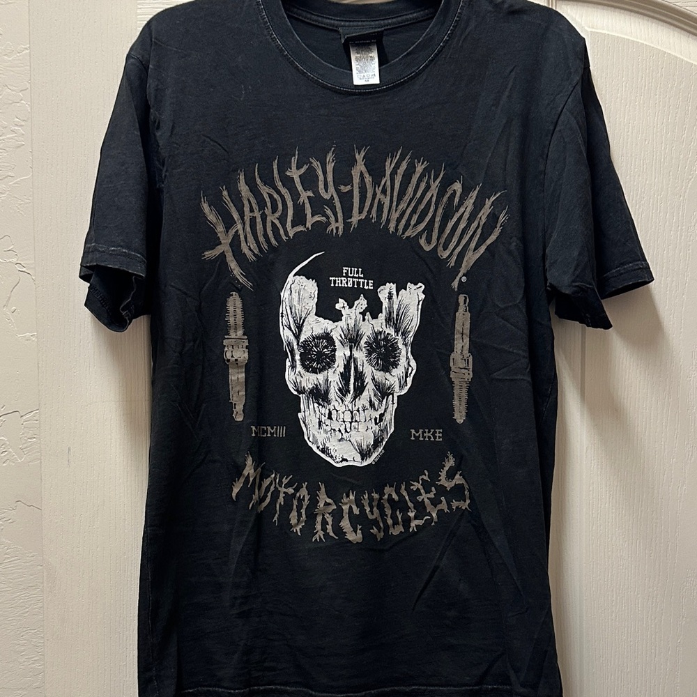 Harley-Davidson Black Skull Graphic Tee